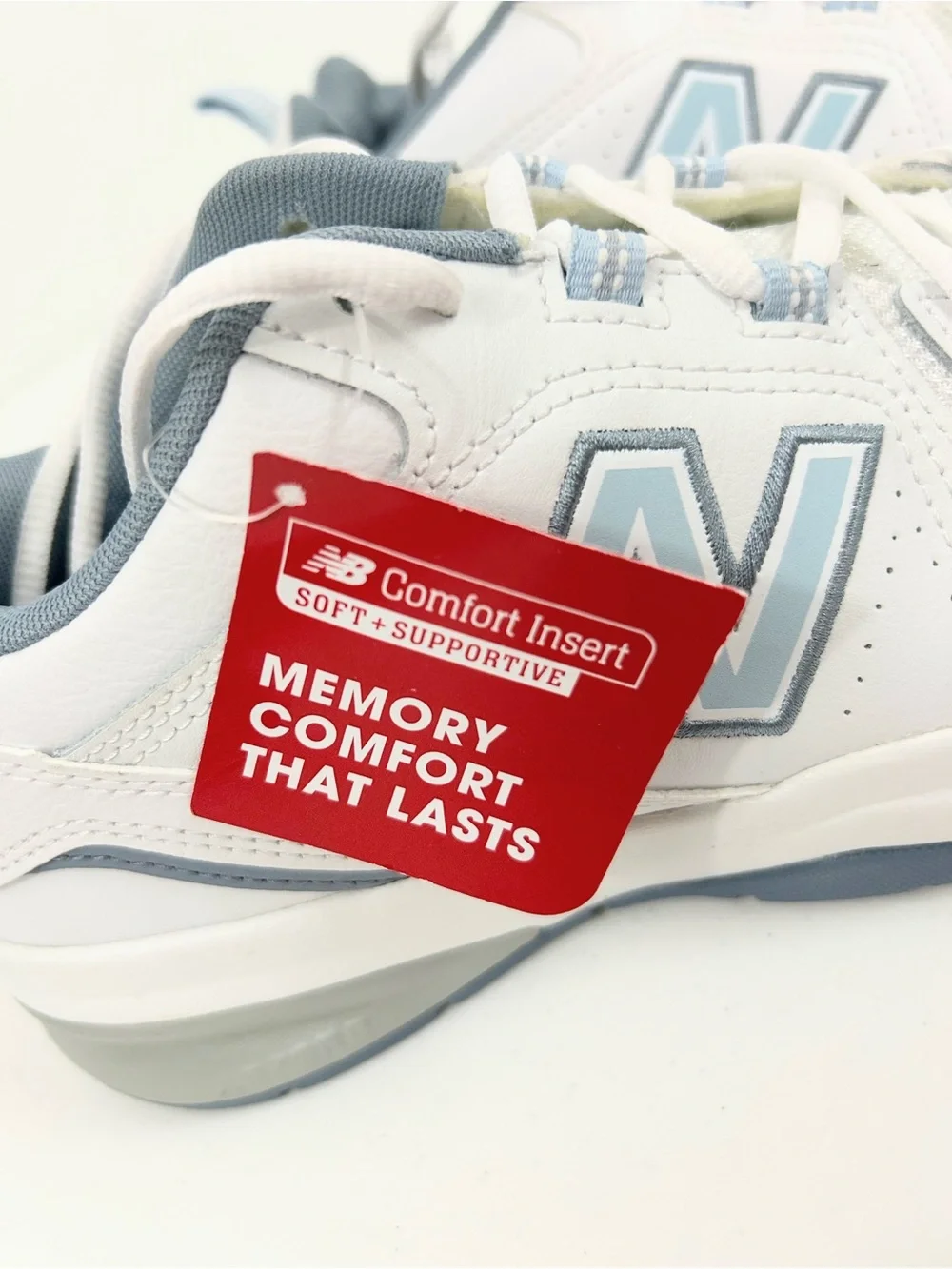 New Balance WX608v5 Sneakers White and Light Blue